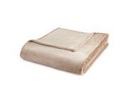 Lenox Plush Blanket Queen Taupe Tan