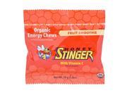 Honey Stinger Organic Energy Chews Fruit Smoothie 1.8 Ounce Bags Pack of 12