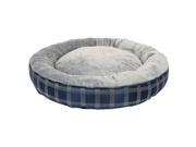 Member s Mark Cozy Round Pet Bed 35 Blue and Grey