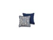 24 Toss Pillows in Assorted Fabrics 2 Pack Indigo