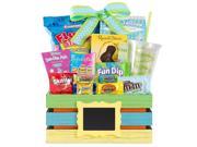 Easter Basket for Kids Chocolate and Candy Favorites Green Blue Yellow