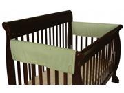 2 Pack Easy Teether XL Side Rail Covers for Convertable Cribs Sage