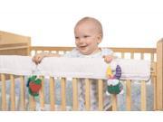 Easy Teether Crib Front or Back Rail Cover for Standard Cribs White