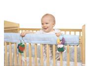 Easy Teether Crib Front or Back Rail Cover for Standard Cribs Blue
