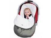 Cuddle Bag for Infant Carseats with Bonus Head Hugger Grey Water Rep.
