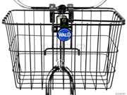 Wald 3133 Front Quick Release Basket with Bolt On Mount Gloss Black