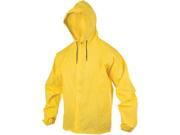 O2 Hooded Rain Jacket with Drop Tail Yellow~ MD