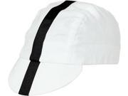 Pace Sportswear Classic Cycling Cap White with Black Tape
