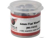 Wheels Manufacturing M6 Flat Washer Stainless Bottle 100