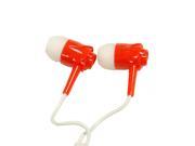 EV 050 3.5 mm Stereo Red Headset For iPhone Android Windows Phone