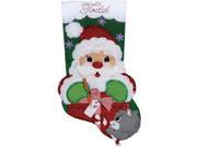 Santa s Present Stocking Felt Applique Kit 18 Long