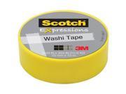 3M Washi Tape .59 X393 15mmx10m Yellow