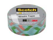 3M Washi Tape .59 X393 15mmx10m Peachy Mint