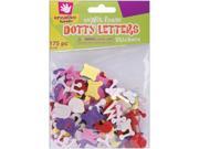 Foam Stickers 175 Pkg Dotty Letters