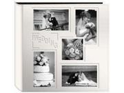 5 Up Collage Frame Sewn Embossed Photo Album Ivory