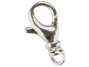 Lobster Swivel Clasps 15mm 13 Pkg Silver Plated