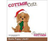 CottageCutz Die 4 X4 Santa Puppy
