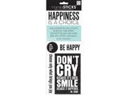Sayings Stickers 5.5 X12 Sheet Happiness Is A Choice