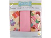Babyville Waterproof Diaper Fabric 21 x24 Cuts 3 Pkg PUL Sweet Stuff Butterflies Cupcakes
