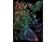 Mini Rainbow Foil Engraving Art Kit 5 X7 Butterflies