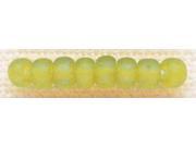 Mill Hill Glass Beads Size 6 0 4mm 5.2 Grams Pkg Frosted Citrus