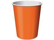 Paper Hot Cold Cups 9 Ounces 24 Pkg Sunkissed Orange
