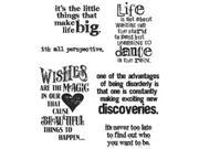 Tim Holtz Cling Rubber Stamp Set Good Thoughts
