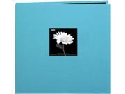 Book Cloth Cover Postbound Album With Window 12 X12 Turquoise Blue