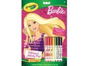 Coloring Activity Pad With Markers Barbie