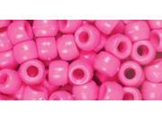 Fun Pack Acrylic Pony Beads 250 Pkg Pink