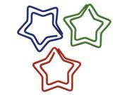 Paper Clips Carded Star Shaped 20 Pkg