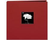 Book Cloth Cover Postbound Album With Window 12 X12 Burgundy