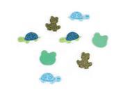 Foam Sticker Confetti Turtles N Frogs 80 Pkg