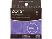 Zots Clear Adhesive Dots Small 3 16 X1 64 Thick 300 Pkg