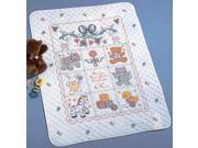 Babies Are Precious Crib Cover Stamped Cross Stitch Kit 34 X43