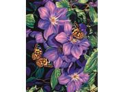 Paint By Number Kit 11 X14 Clematis Butterflies