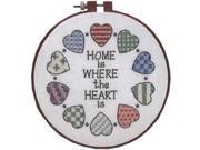 Learn A Craft Home And Heart Stamped Cross Stitch Kit 6 Round