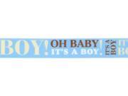 Baby Announcement Ribbon 7 8 9 Feet Boy