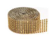 Bling On A Roll 3mm X 2yds 8 Row; Gold