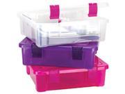 Creative Options File Tub 17 X15 X5 Clear Magenta