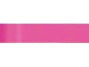 Single Face Satin Ribbon 3 8 Wide 18 Feet Hot Pink