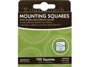 Mounting Squares 750 Pkg White 1 2