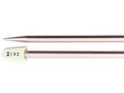 Silvalume Single Point Knitting Needles 10 Size 11 Silver Pink