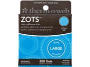 Zots Clear Adhesive Dots Large 1 2 X1 64 Thick 300 Pkg
