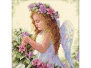 Passion Flower Angel Counted Cross Stitch Kit 11 X11