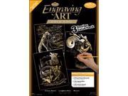 Foil Engraving Art Kit Value Pack 8 3 4 X11 1 2 Gold Grizzly Bears Rams Wolves