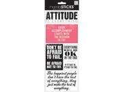 Sayings Stickers 5.5 X12 Sheet Attitude Is Everything