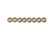 Jewelry Basics Pearl Beads 6mm 158 Pkg Almond