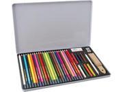 Colored Pencil Drawing Tin 36 Pieces