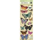 Flora Fauna Adhesive Chipboard Butterflies